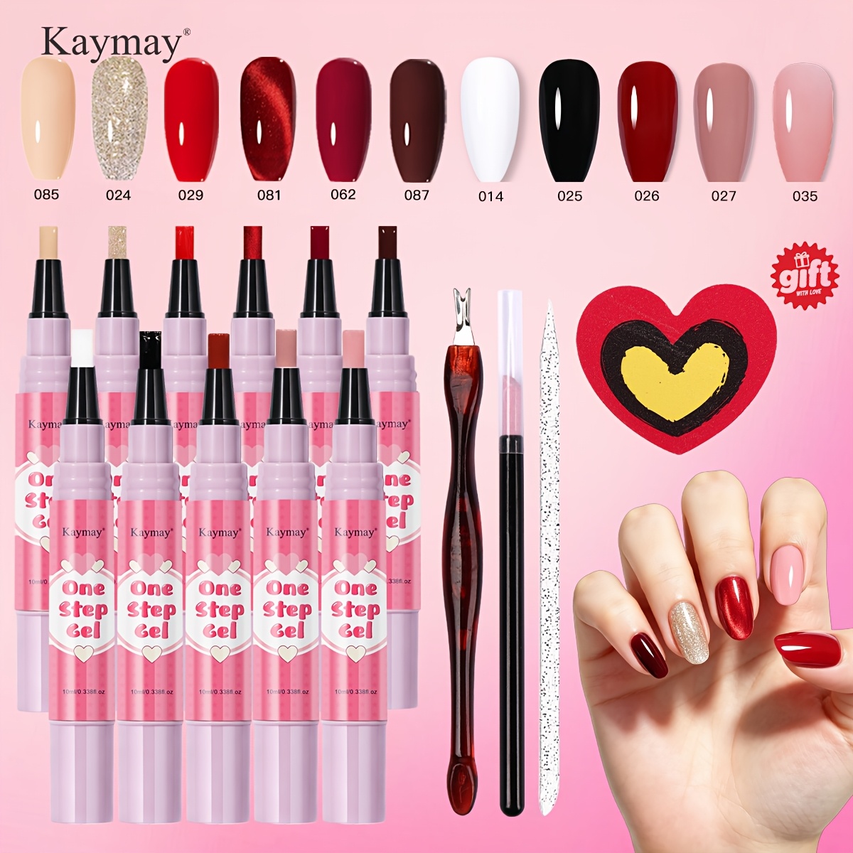 Image of 11pcs Gel Nail Polish Nail Gel A Simple And Advanced High- Color Easy To Apply, Does Not , And Is Suitable For Beginners Or Home Nail Art.
