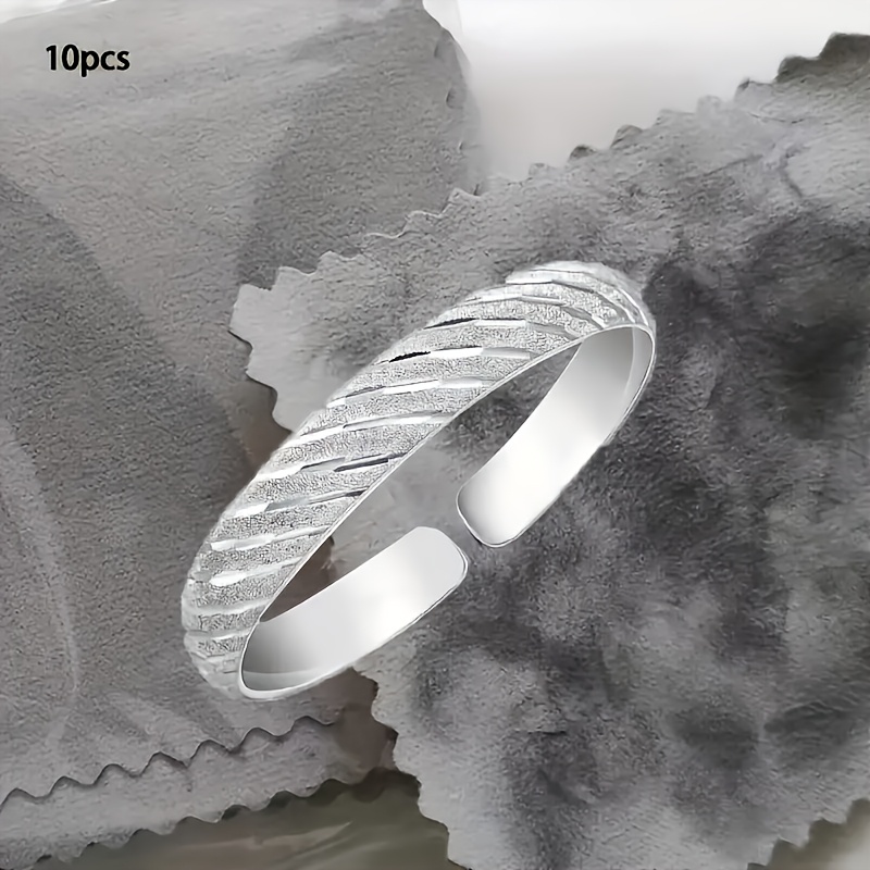 10pcs Golden & Silvery Jewelry Polishing Cloth Set for Cleaning