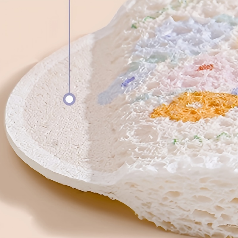 3   thickened large cellulose sponges absorbent cleaning pads dual sided   non toxic with hanging rope for   and quick drying multi use for bedroom bathroom toilet kitchen details 9