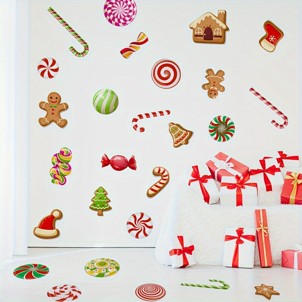 

Christmas & Cookies Decals - , -adhesive Pvc For , , Bathroom - Decor