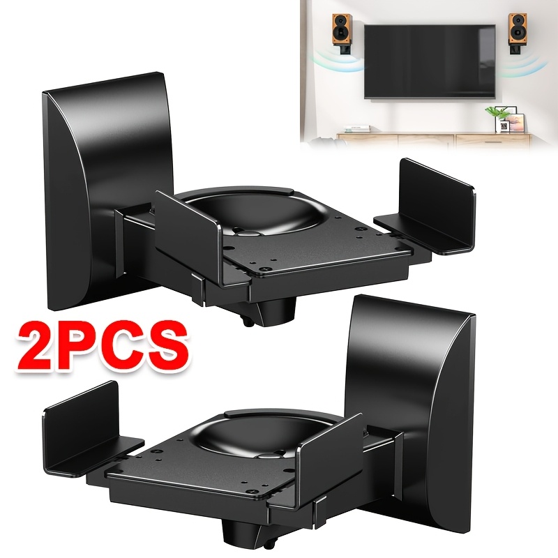 Black Wall Mount Universal Stereo Speaker Bracket