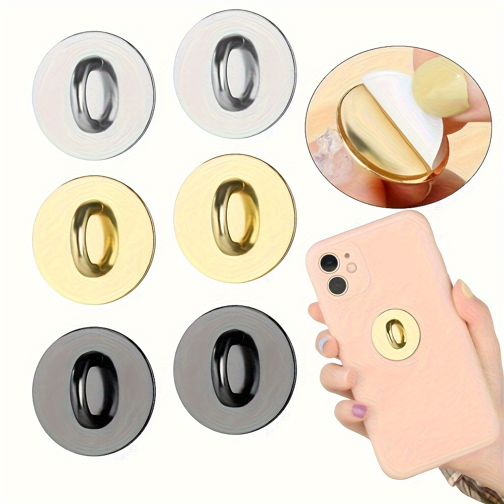 

5pcs Modern Metal Phone Case Charms - Wall-mounted Hooks For Electronics Accessories