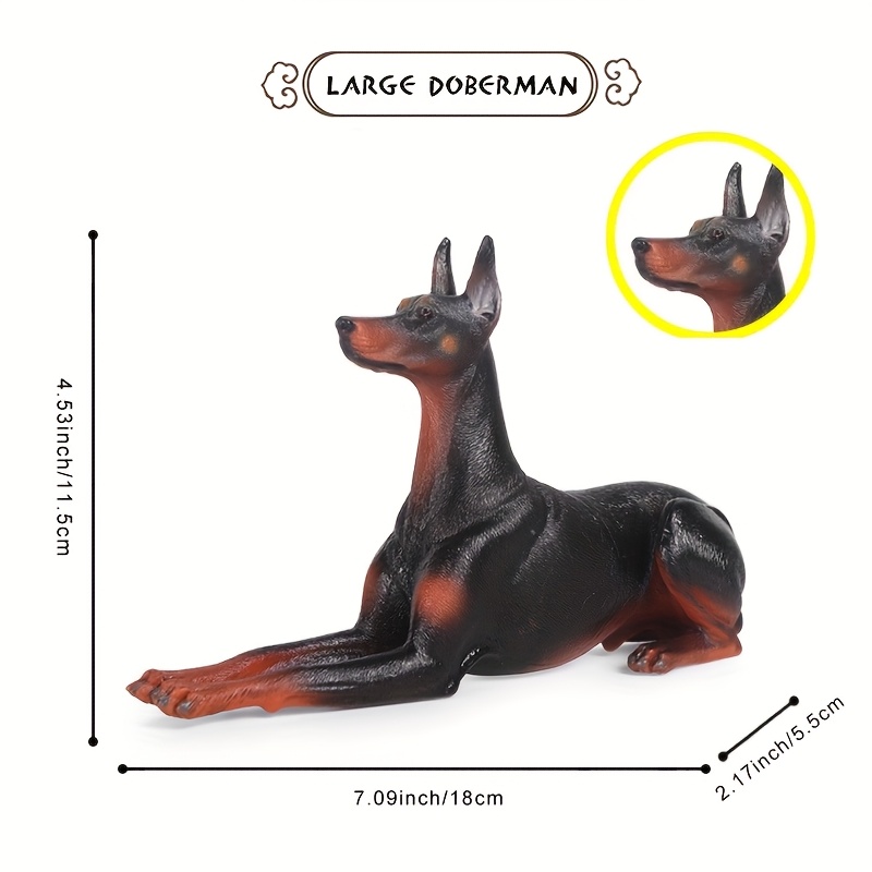 realistico cane doberman replica in plastica - Italy