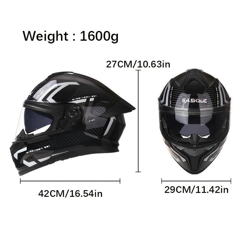 dual visor flip motorcycle helmet abs shell removable liner - Temu Bahrain