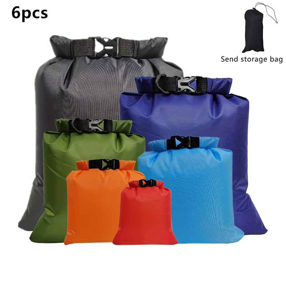 E-shop 6 Stück Aufbewahrungsbeutel, Hochwertige verschließbare , geeignet für Outdoor-Camping, Wandern, ultraleichtes Zubehör, Reiseessentials,