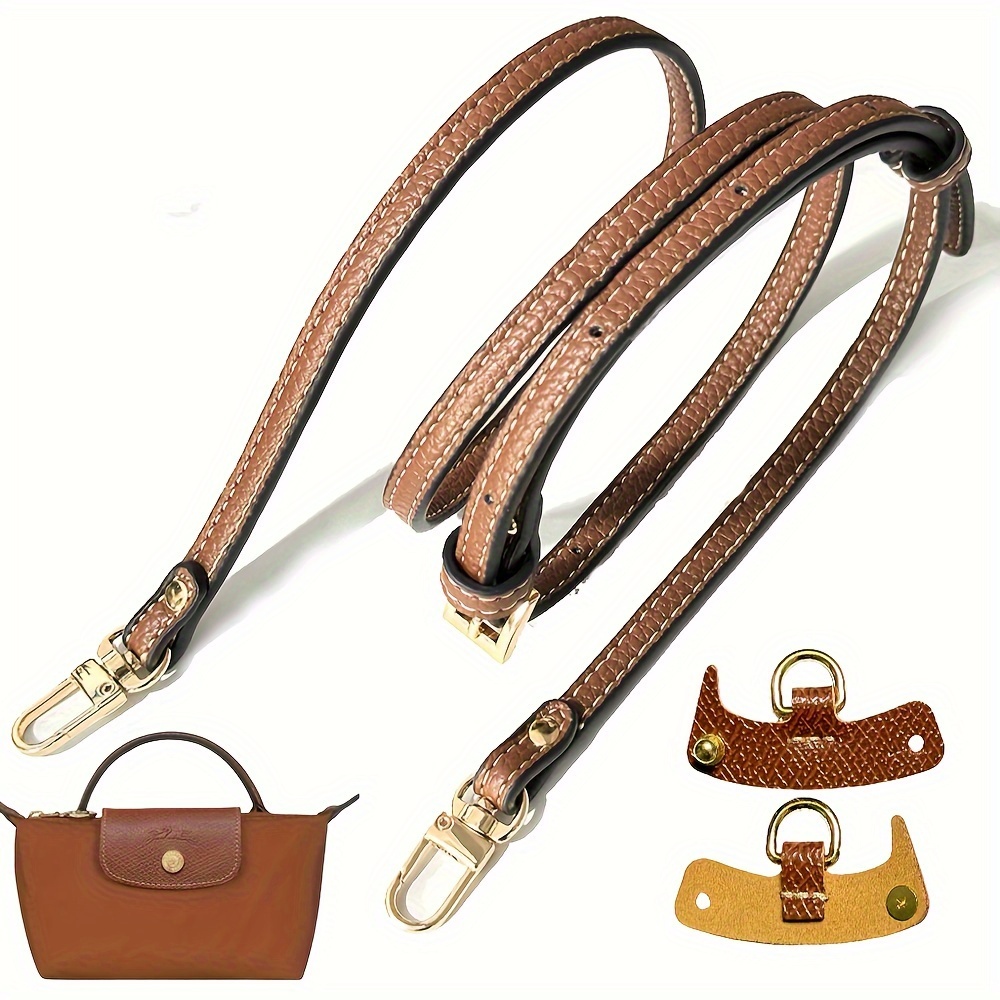 

3pcs/set Adjustable Pu Leather Bag Strap For Mini Messenger & Backpack Conversion, Punch-free Diy Crossbody Shoulder Strap With Metal Clasps Accessories