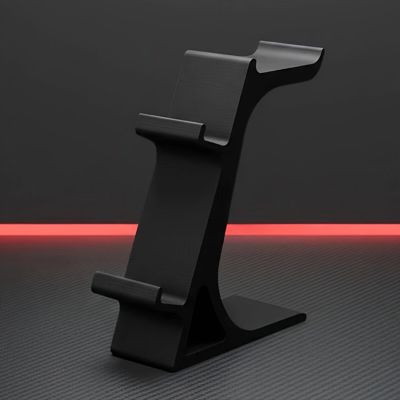TEMU Support vertical 1 pièce pour manettes de jeu, organisateur de console de jeu, support double pour de jeu et casque, présentoir universel pour