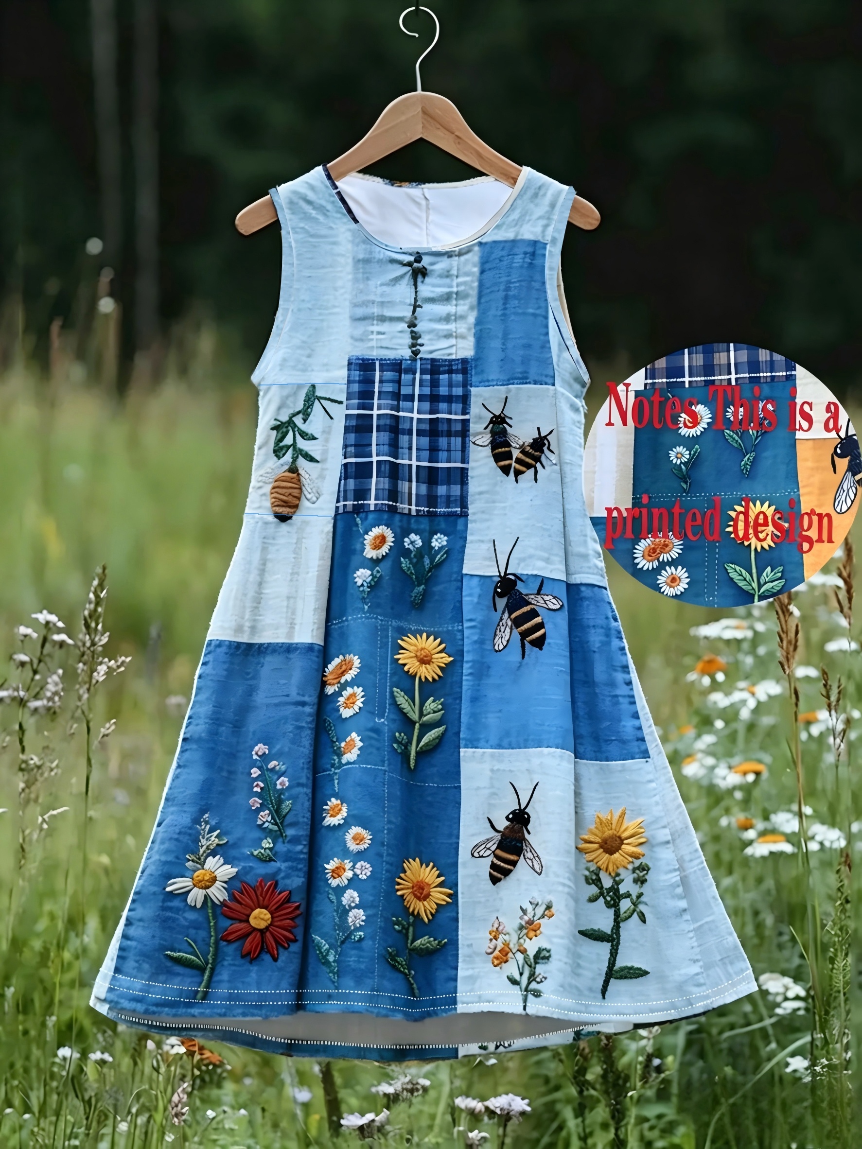 item picture plus size plus size plus size womens vintage   floral sleeveless dress colorful sunflower and   casual summer vest dress