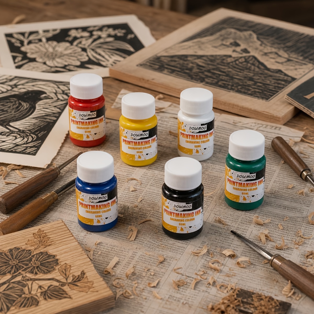 6-Color Printing Ink Set, 60Ml Each