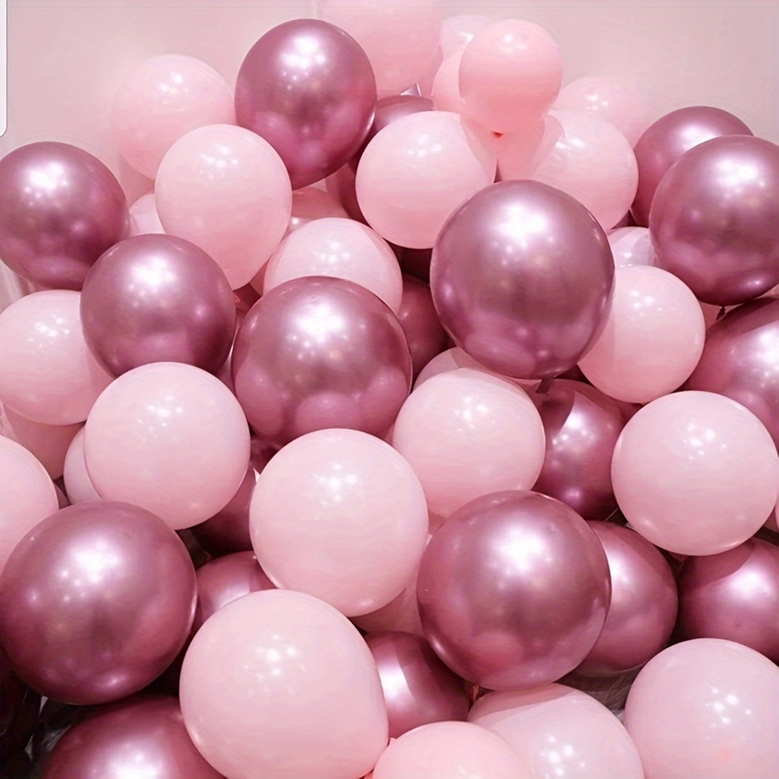 

41pcs Pink Metallic Latex Balloons, Wedding Decor, Birthday Party Decor, Anniversary Decor, Graduation Decor, Holiday Decor, Mother's Day Decor, Indoor Outdoor Decor, Home Decor, Room Decor