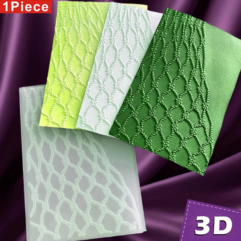 

1pc 3d Embossed Folder, Plastic Fishing Net , For Diy Scrapbooking, Card Making, ,