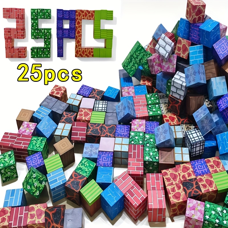Image of Magnetic Building Blocks Set, Architectural Scene Toy, Kids' Educational Construction Toy, Birthday Gift And Geometric Shapes Christmas Toy