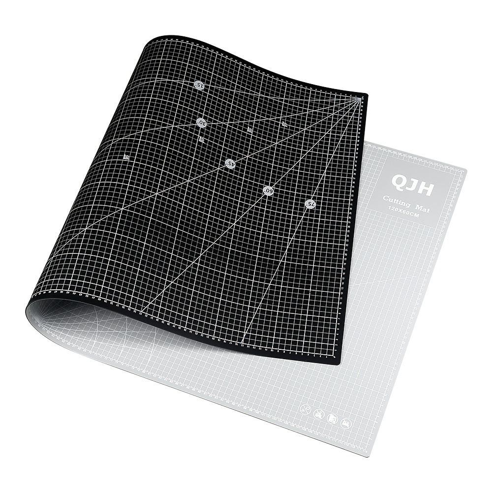 TEMU 47.24in .62in 1pc Cutting Pad Sewing Cutting Pad Black Gray Double-sided Cutting Pad Diy Art Carving Cutting Stamping Protective Pad Leather