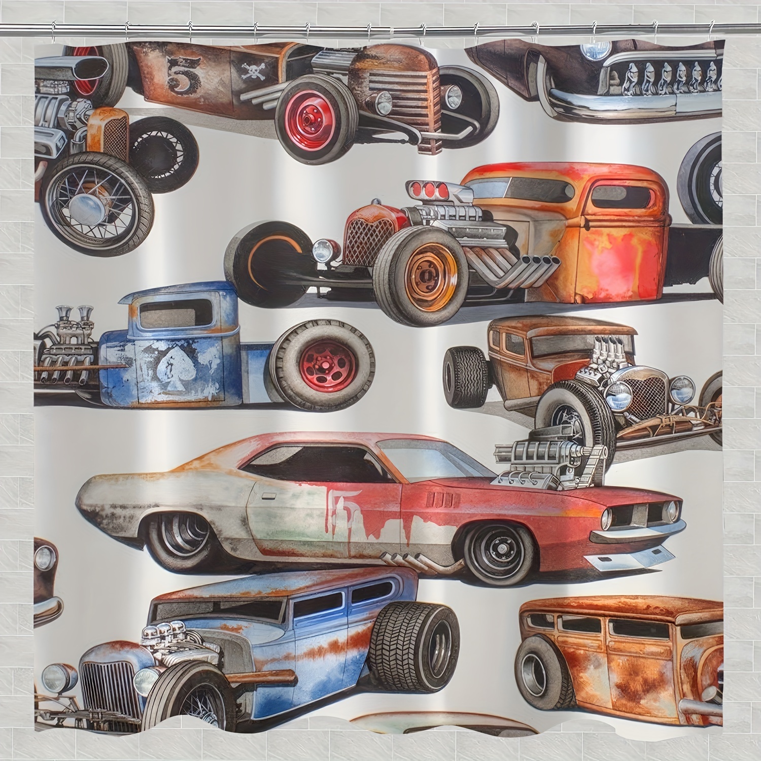 

1pc Automotive Bathroom , Polyester , Mixed Car & , Bath Decor For And Adults