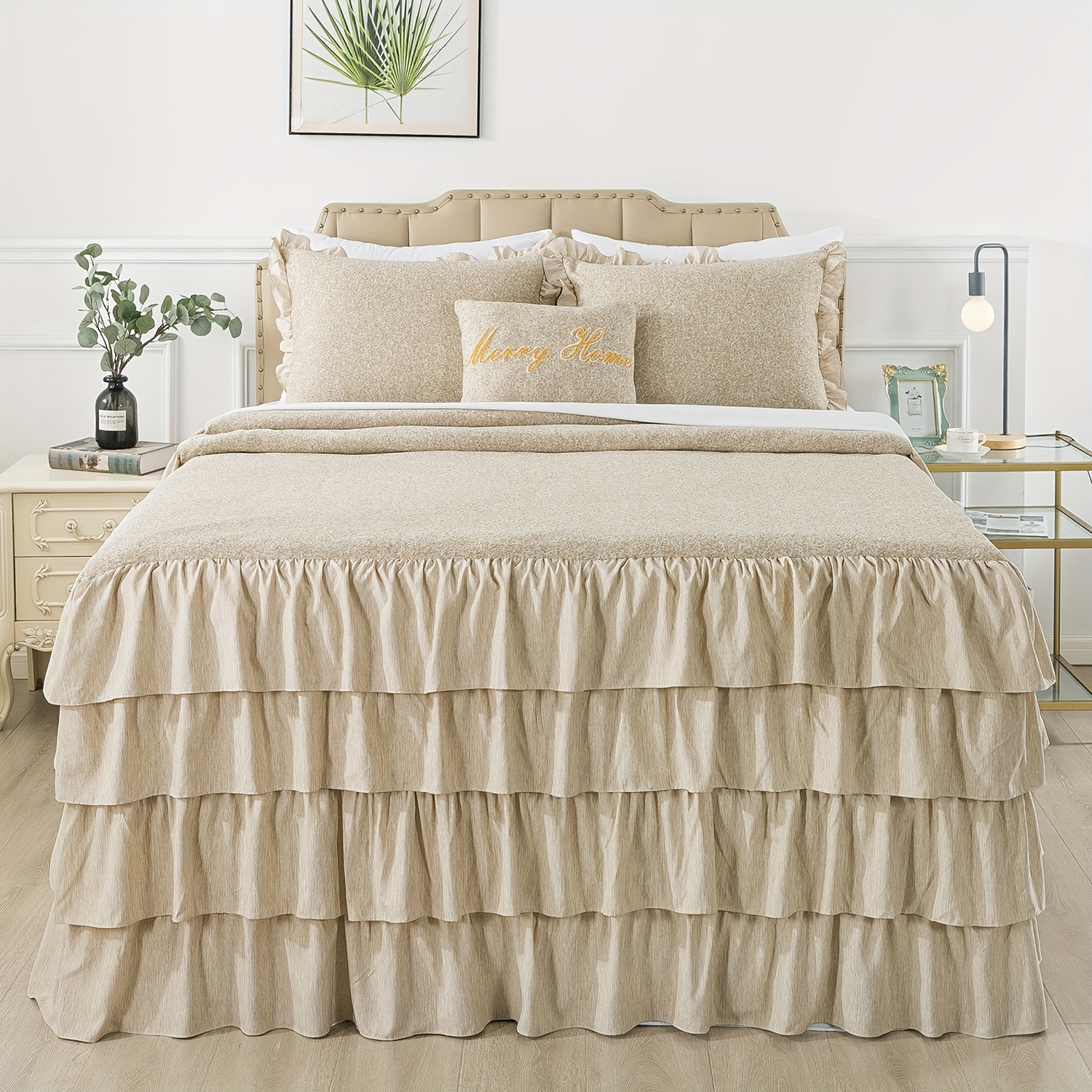 Ruffle skirt hotsell bedspread queen