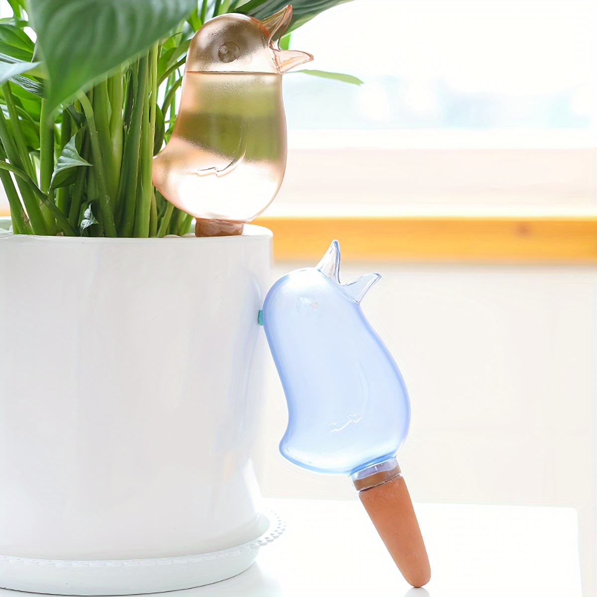 

1pc Bird-shaped Self-watering Spike - Automatic Plant Waterer For Indoor & Outdoor Use, Ideal For Travel & Busy Gardeners