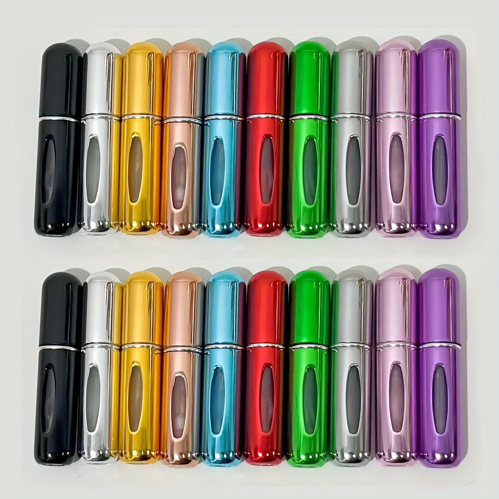 

20 Bottles Of 5ml Bottom Filled Perfume Bottle In A Variety Of Colors Travel Dispensing Spray Bottle