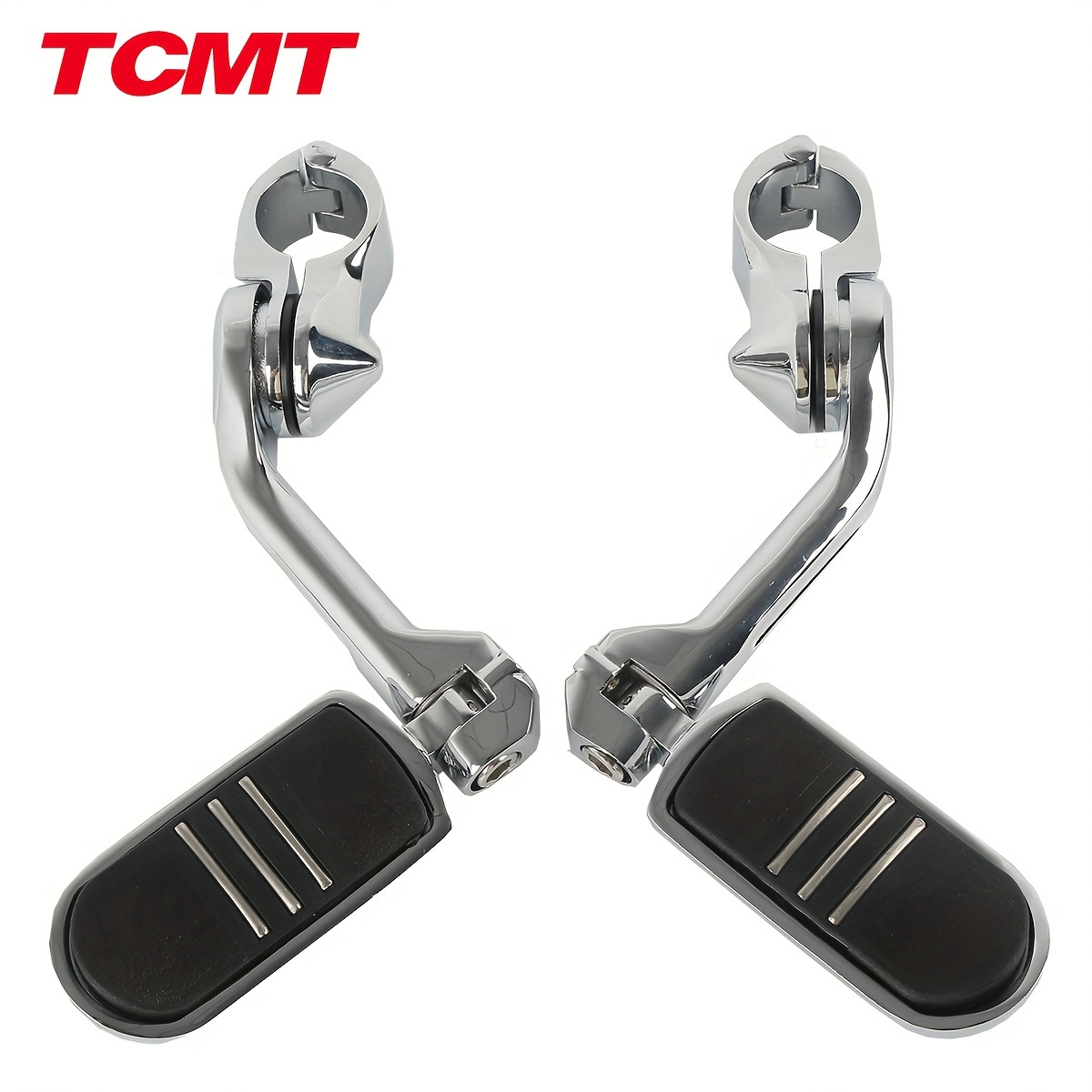 

Tcmt 1.25" 1-1/4" 32mm Long Angled Highway Foot Pegs For Harley Touring Road Glide