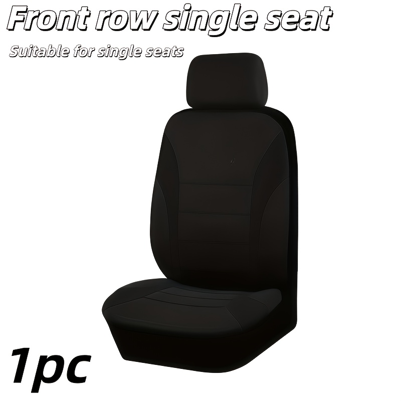 TEMU Car Seat Cover - Front Single Seat, Front Seat Cover For Low-back Car Seats With Removable Headrests, Fit, Car Seat Cover - Protects Interior,