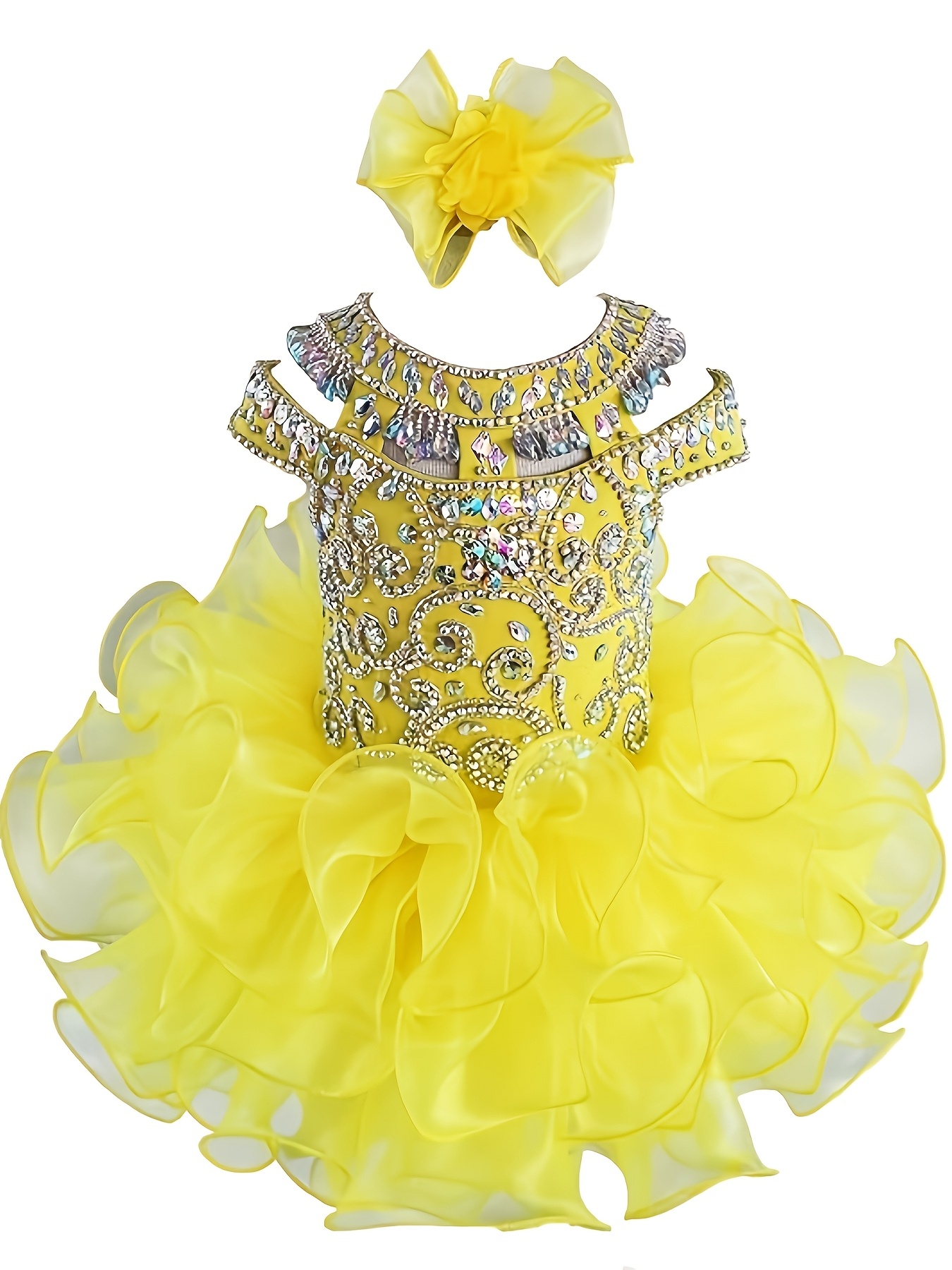 white christmas dresses Jennifer Wu Infant/toddler/baby/children/kids Girl's Pageant Dress –  ToddlerPageantDress main image 0