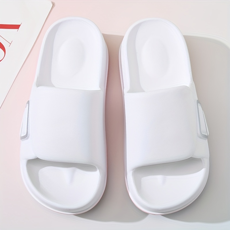 A Pair of Women'S 2025 Elegant And Simple Cloud EVA Slippers, Summer Fashion Casual Comfortable Soft-Soled Open-Toed Shoes, Open Slippers for Indoor And Outdoor Beach Showers