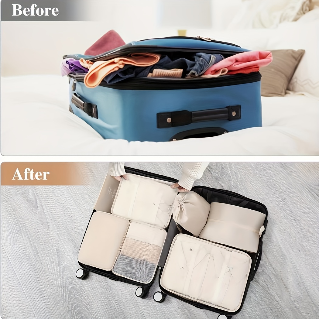 Travel Packaging Cubes : Multifunctional Clothes Socks Shoes - Temu