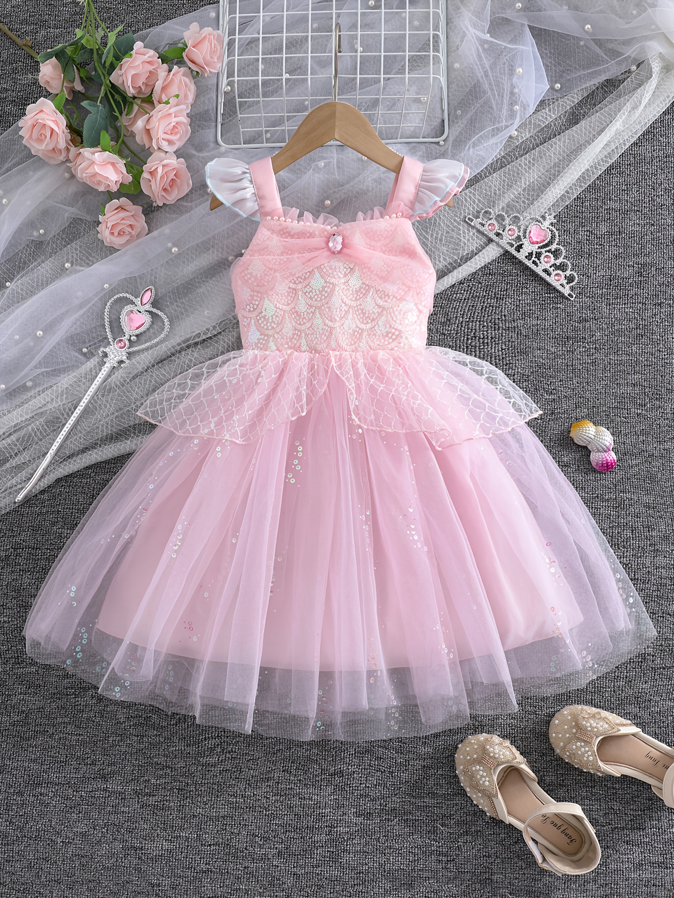 toddler girl princess dress sold on Temu United States