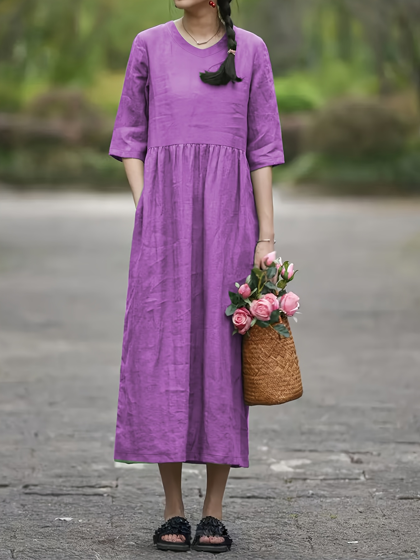 Women Tops Summer Maxi Shirt Dresses For Women UK Cotton Linen