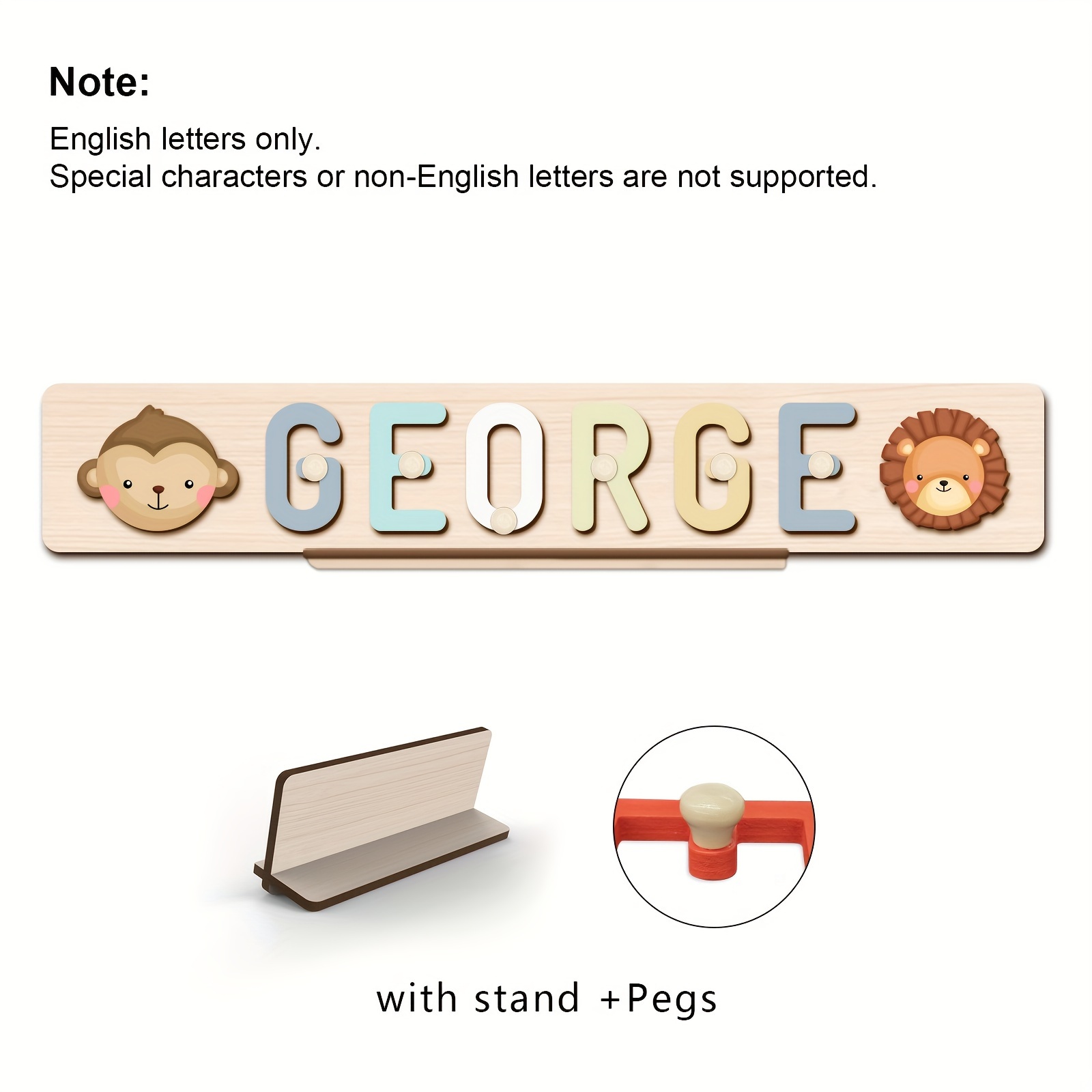Original Custom Name Puzzle, Interactive Letter Puzzle Toy