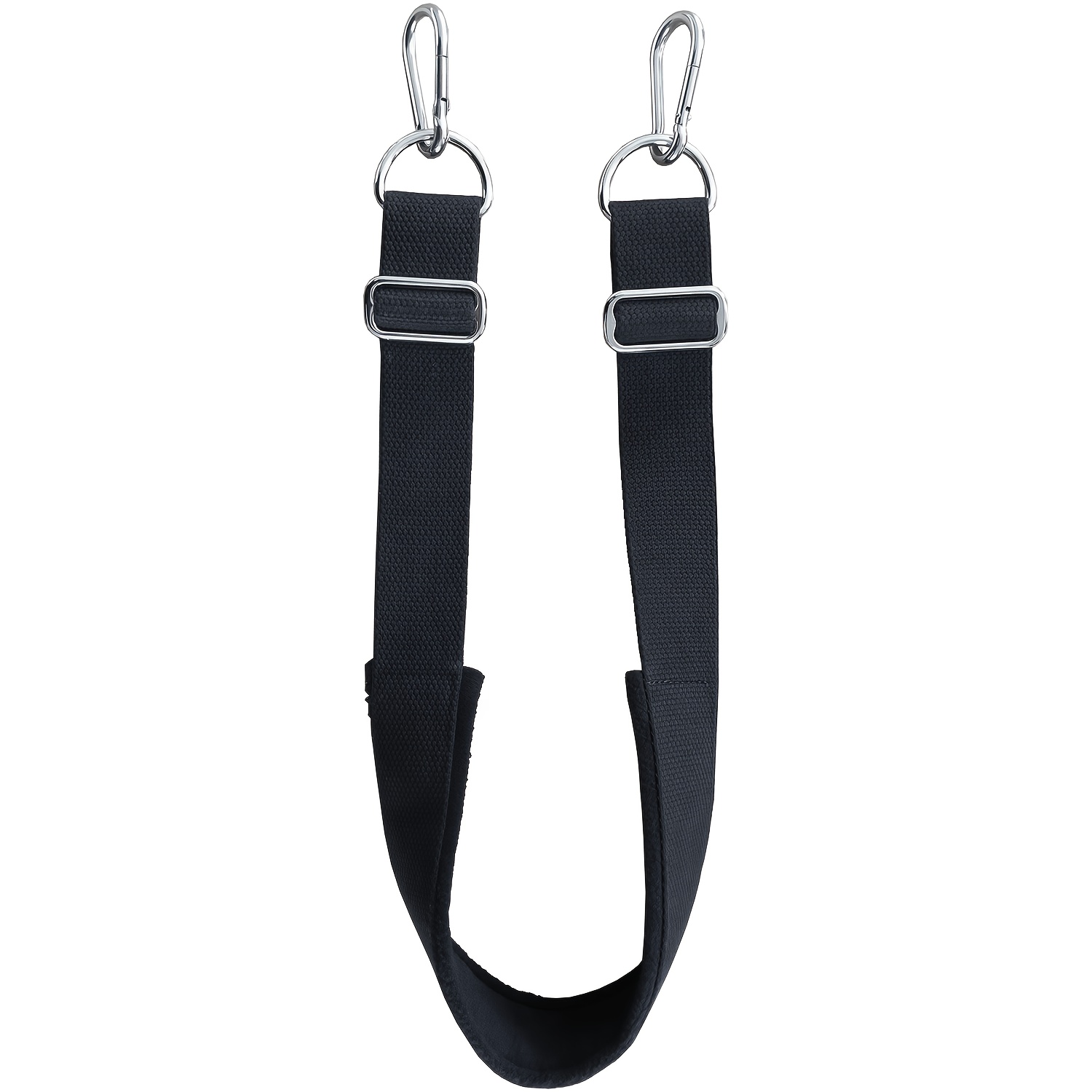 Pilates Foot Strap with Hook and Adjustable Buckles, Pilates Reformer Strap for Core Training, Balance and Flexibility E