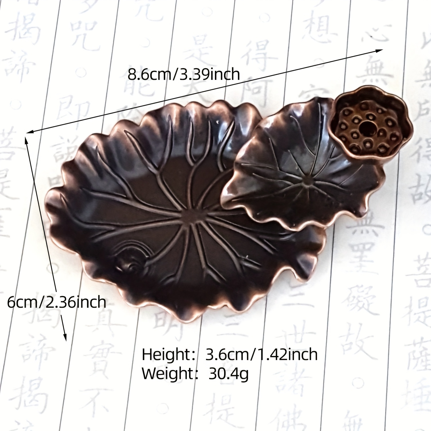 TEMU 1pc Lotus Pond Fish Play Incense Holder - The Smoke Forms A Waterfall, Beautiful Enough To Take Away. At The Entrance Door, Study, Tea Room,
