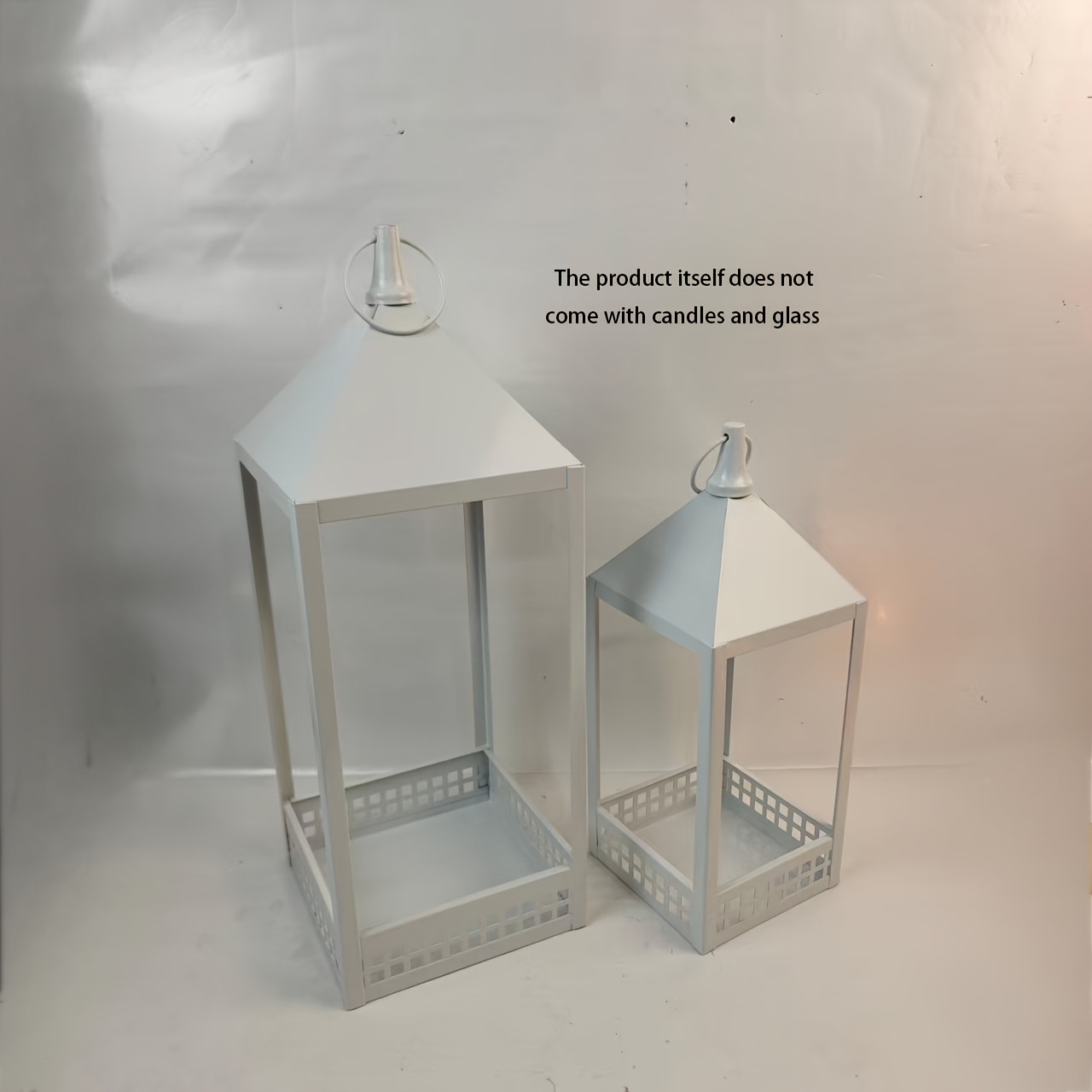 TEMU (this Product Does Not Glass Candles) 2pcs Candle Holder Stands Modern And Minimalist Home Decor Ornaments Suitable For Gardens Living Rooms