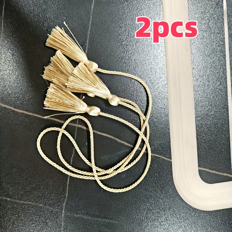 TEMU 2pcs Headed Tassel Curtain Tieback, , Suitable Wedding And Holiday Decoration
