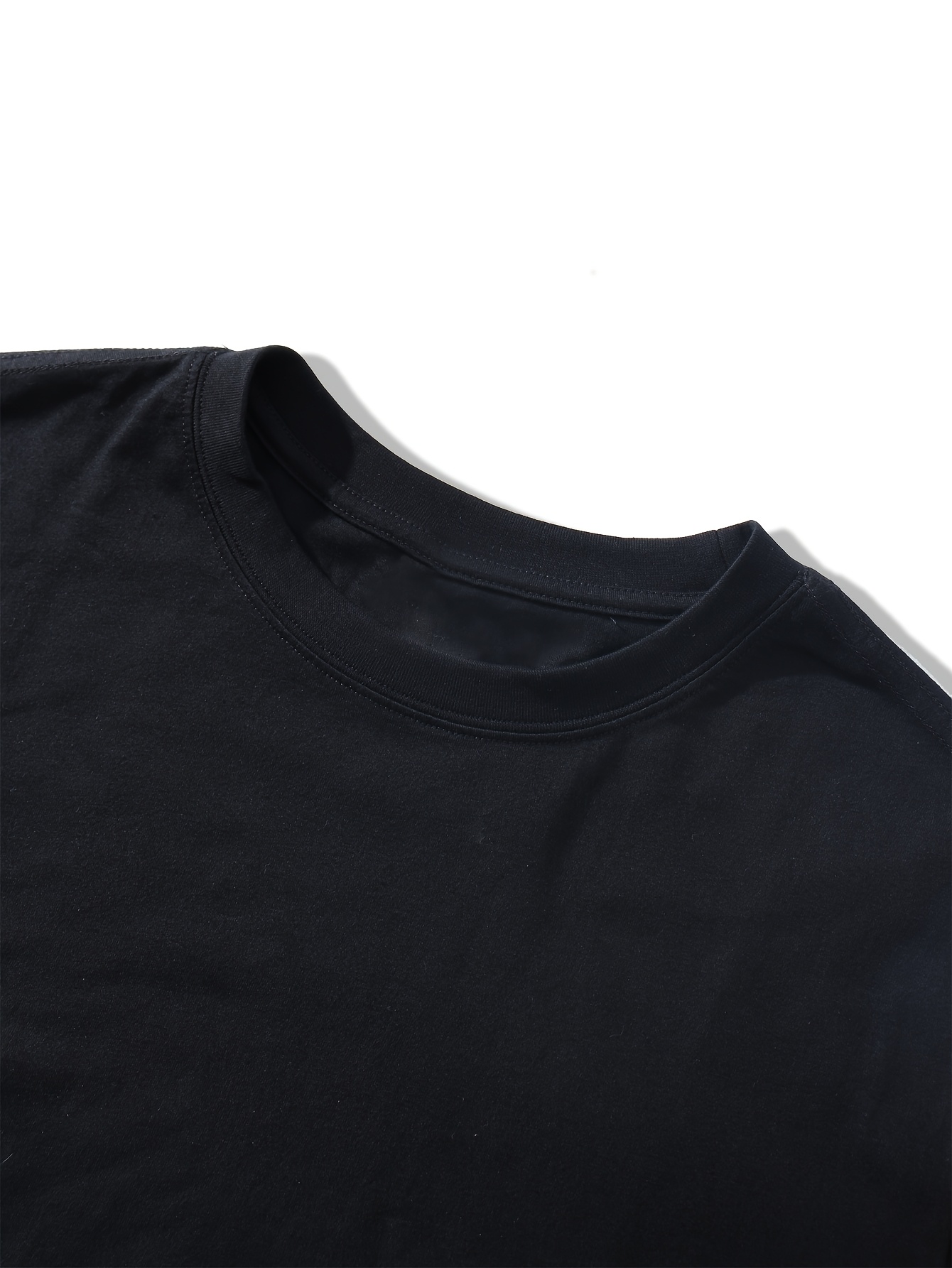 T-shirt homme été en coton coupe ample confortable décontracté_voghion.com