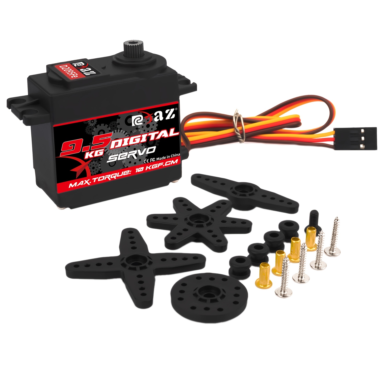 Rcxaz Servo Motor Controls 180 ° Servo 3.5-24kg Digital Servo Motor, Used For Robots Rc Ships Rc Helicopters Without Charging