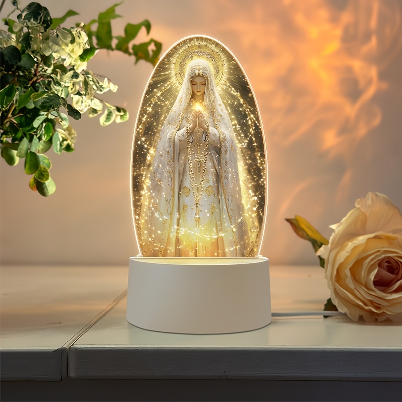 Una lámpara exquisita con una estatua, alimentada por USB, que proporciona una luz suave para la iluminación de la mesa - Perfecta para crear un ambiente acogedor en el dormitorio, sirviendo como luz nocturna decorativa y un regalo atento para entusiastas