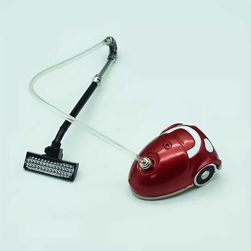 1:12 Scale Mini Metal Vacuum Cleaner Model, Suitable For Dollhouse Decorations, Scene Accessories
