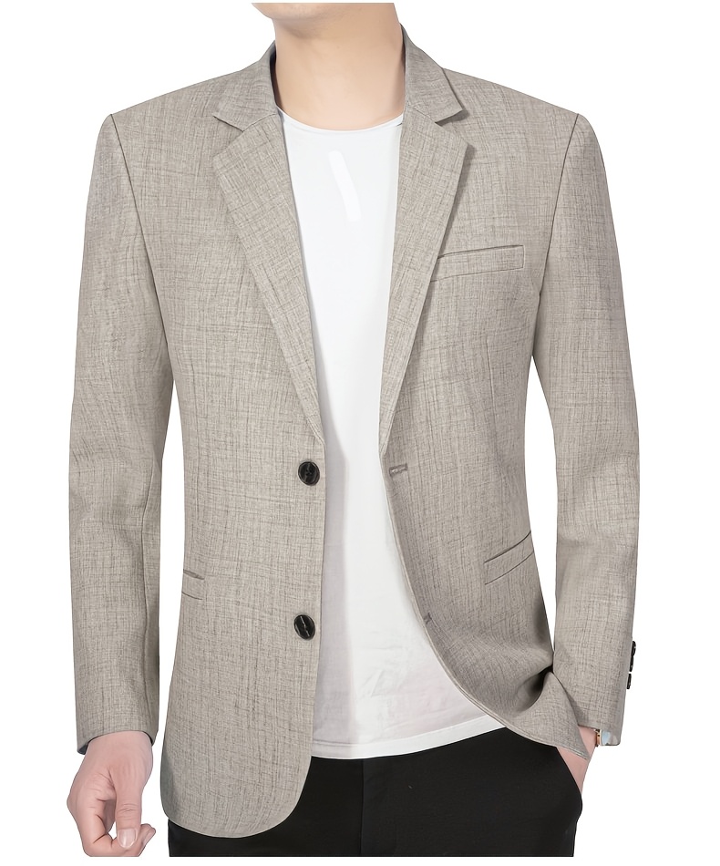 Lightweight Blue Check Blazer - Stylish, Versatile, and Sun-Resistant for Work and Casual Attire, Polyester Fabric, 90g/m², Casual Attire Blazer | Check Pattern Blazer | Polyester Blazer