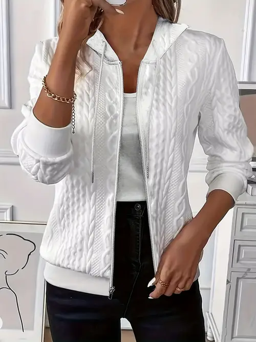 womens light green casual jacket v neck long sleeve zipper front regular fit solid color outerwear for fall winter cozy layering piece zipper jackets