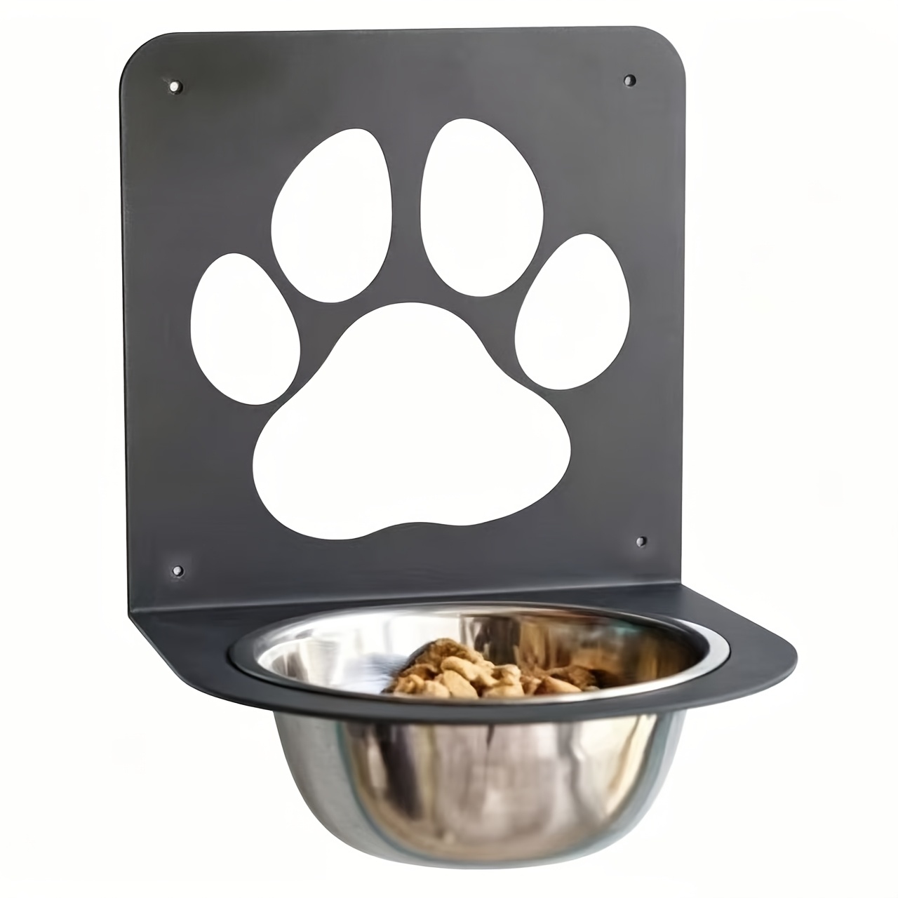 TEMU Elevated Dog Bowl, Raised Dog Feeder And Water Bowl, Elevated Pet Bowl, Wall-mounted Cat Feeder, Wall-mounted Pet Comfortable Feeding Bowl,