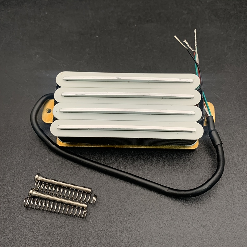 Electric Guitar Pickups, Four Coil Dual-Blade, High Output, Metal Playing-Compatible, Non-Electric, Ceramic Material, Guitar Accessorie