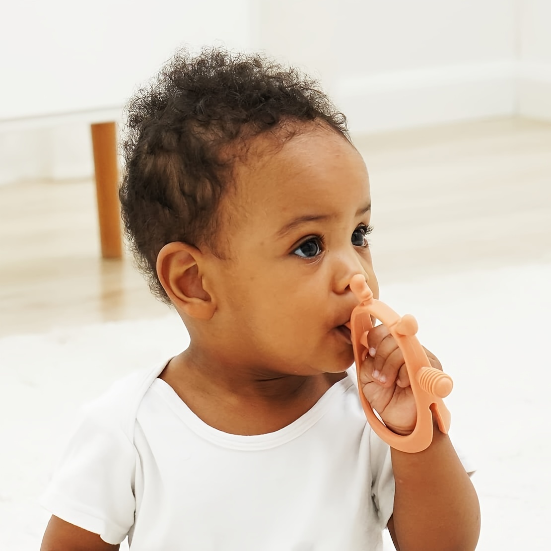 Smily Mia Teething Toys/Teethers for Babies 6-12 Months, Reindeer Baby Chew Toy 3-6 Months for Teething Cutting Off, Get-A-Grip Baby Hand Teether, Silicone Teething Mittens for 0-6Months, Silicone Baby Teether for 3M+