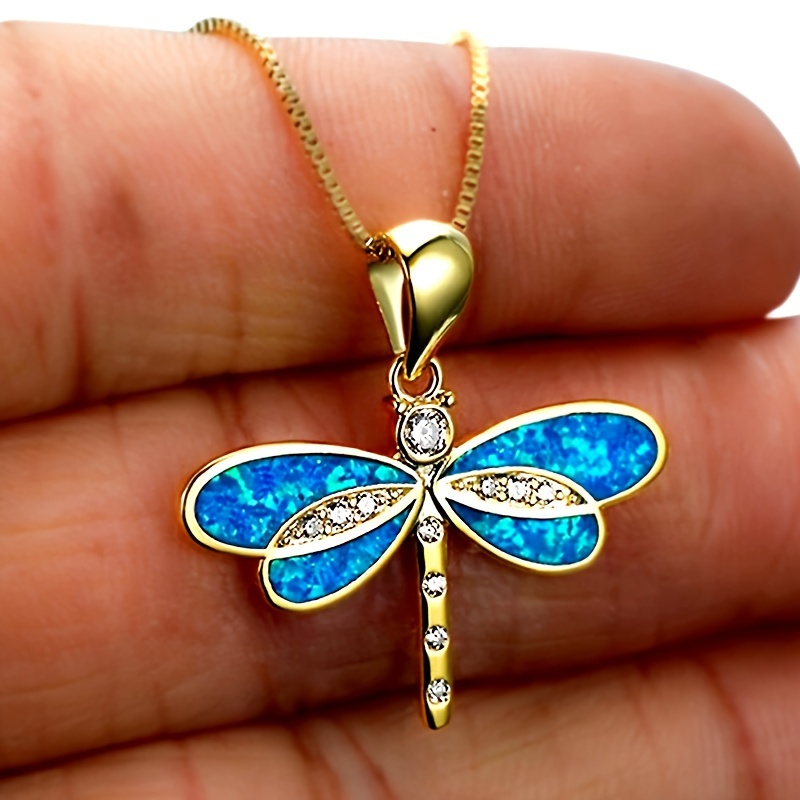 

Fashion Delicate And Elegant Dragonfly Personalised Pendant Necklace Ladies Trend Personalised Jewellery Thanksgiving Christmas Birthday Gift Commemorative Gift