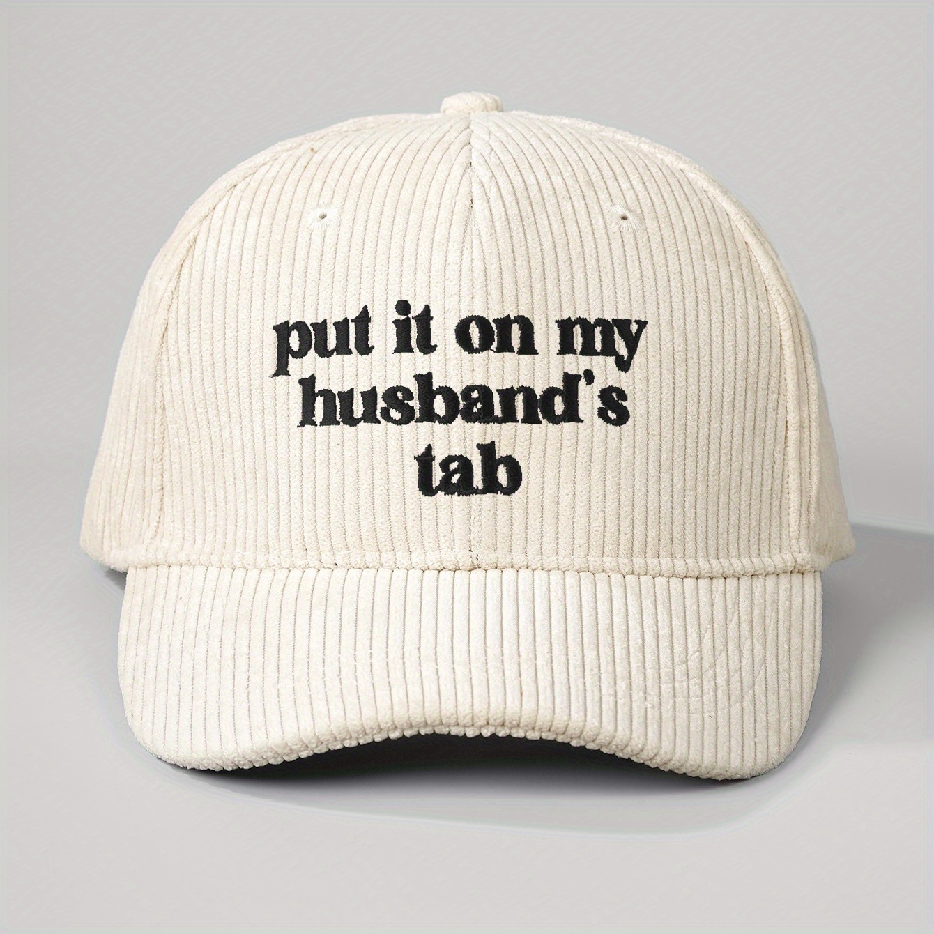 Embroidered Baseball Cap with Fun Quote, Adjustable