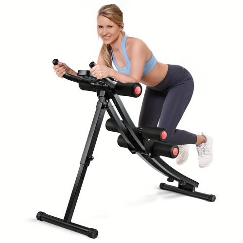 adjustable ab trainer machine with lcd monitor foldable ab exercise arm leg training exercise equipment workout equipment the for fitness enthusiasts without battery