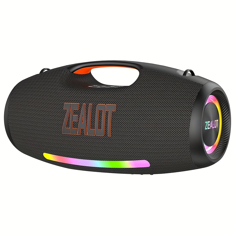 TEMU Zealot S89 250w Wireless Speaker, Outdoor Portable, With 5 Speakers, Built-in 48000mah Battery, With Rgb Color Lights, Compatible With