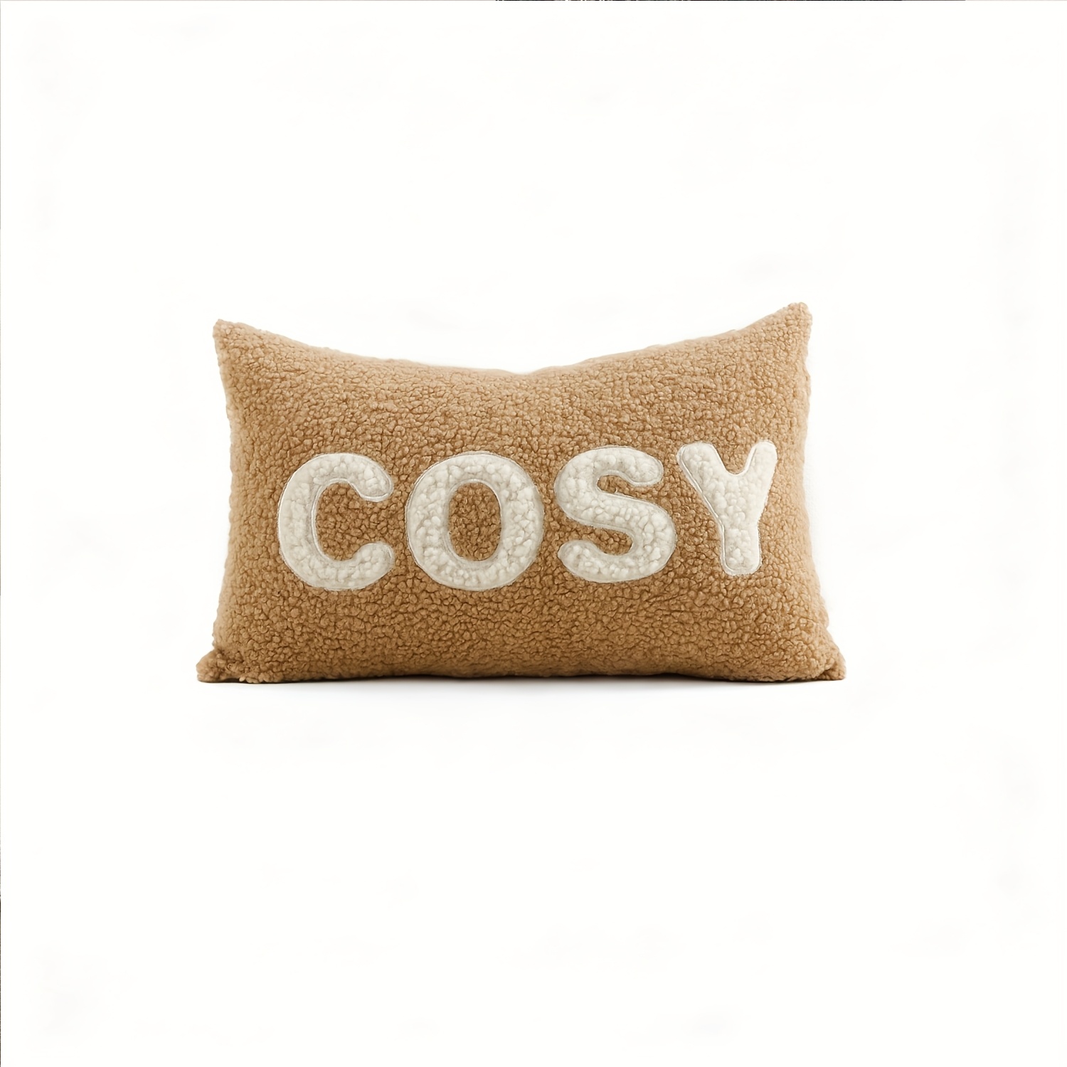 TEMU 1 Housse de coussin en d'/polar de , 12X20, broderie, décoration du salon pour Noël, automne et hiver, housses de coussin pour canapé, salon,