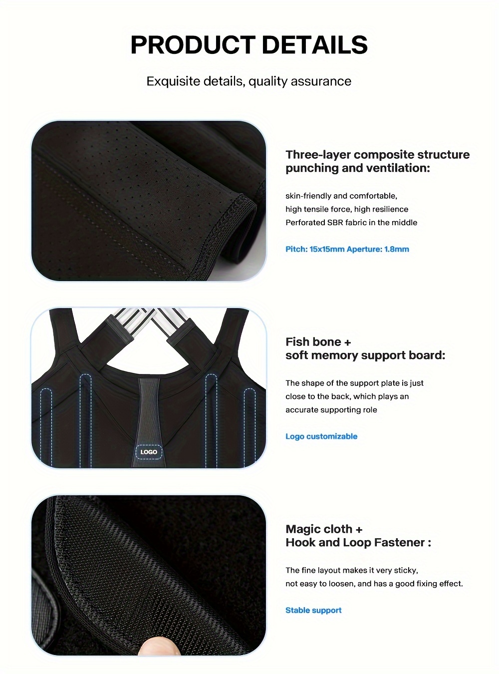 improve your posture instantly with this adjustable back posture belt details 5