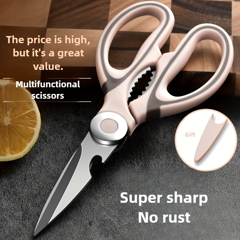 1pc   scissors professional cooking shears heavy duty food scissors multi functional poultry shears non   food prep scissors dishwasher safe kitchen accessories stainless steel kitchen scissors