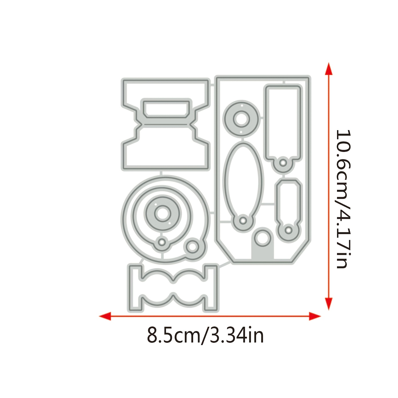 1pc Metal Cutting Dies Label Paper Craft Knife Mould Blade Punch Stencils Dies